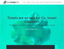 Tablet Screenshot of cleanenergytrust.org